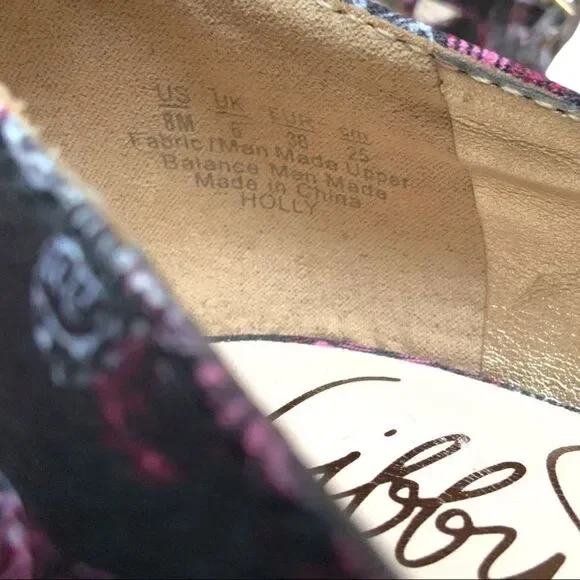 LIBBY EDELMAN Holly Butterfly Rhinestone Black Heel Pumps size 8 - Picture 12 of 14